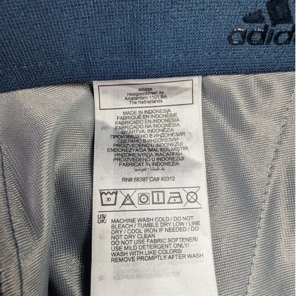 Adidas Golf Shorts Mens 40 Navy Blue Primegreen Performance Flat Front 10 Inseam